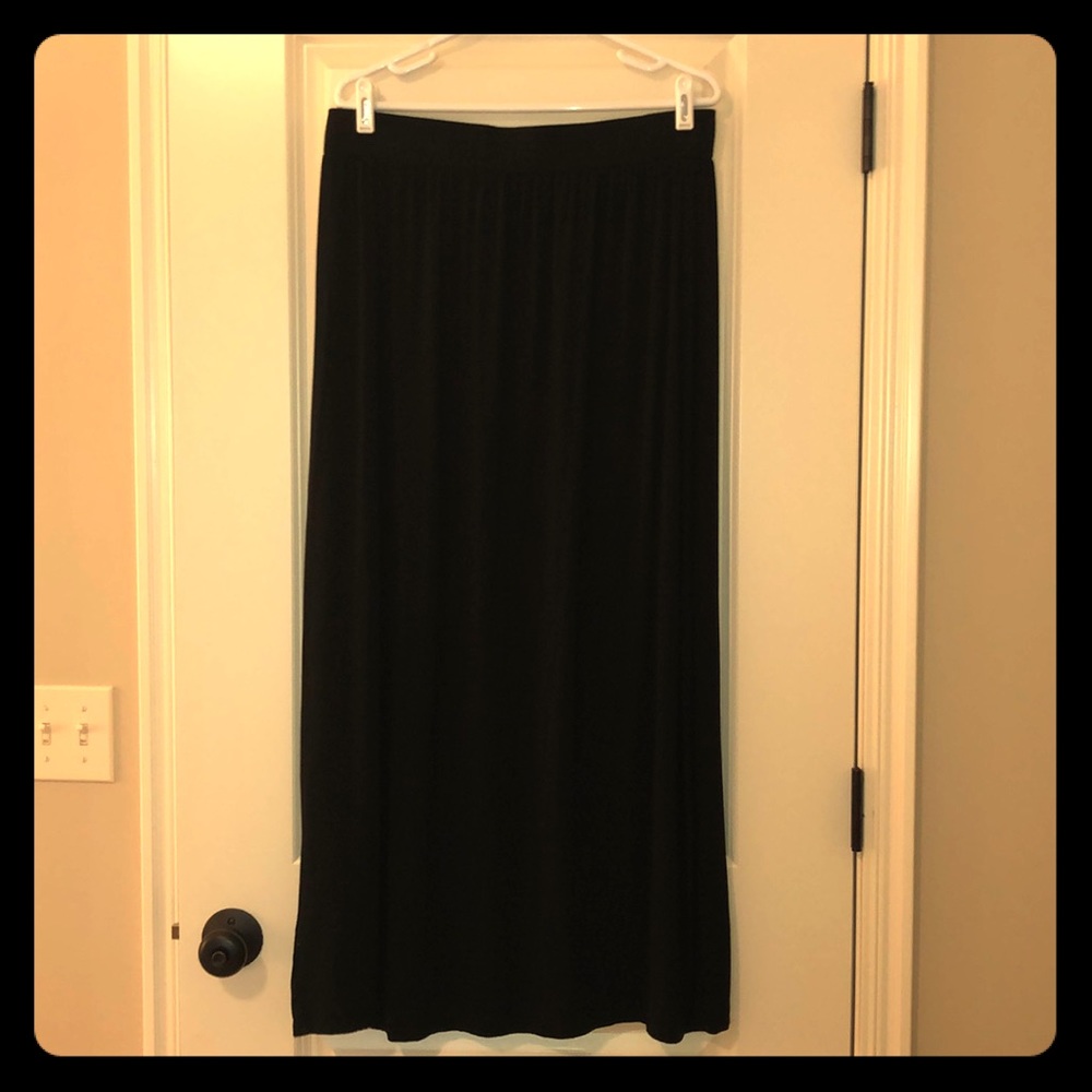 Ann Taylor Loft Super Soft Black Maxi Skirt